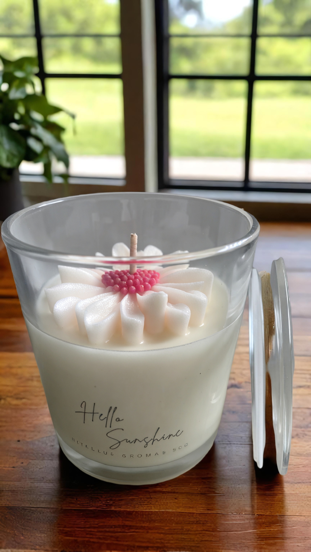 Hello Sunshine 8 oz (Pink & White)