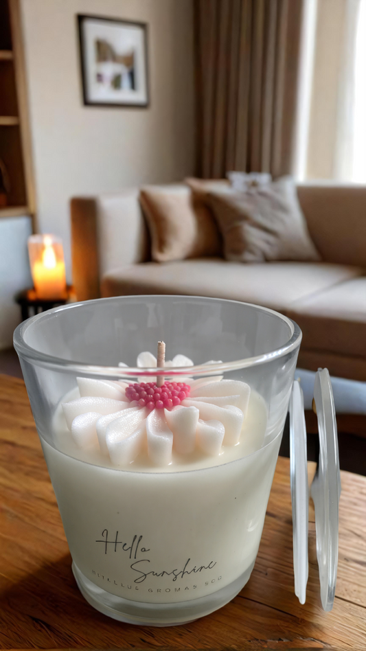 Hello Sunshine 8 oz (Pink & White)